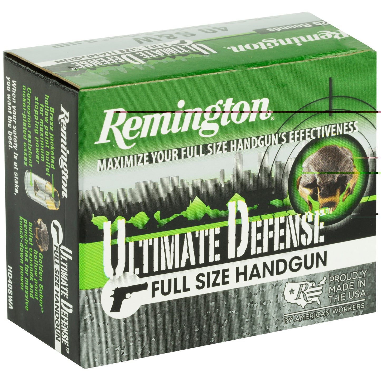Rem Ult Def 40sw 165gr Bjhp 20/500
