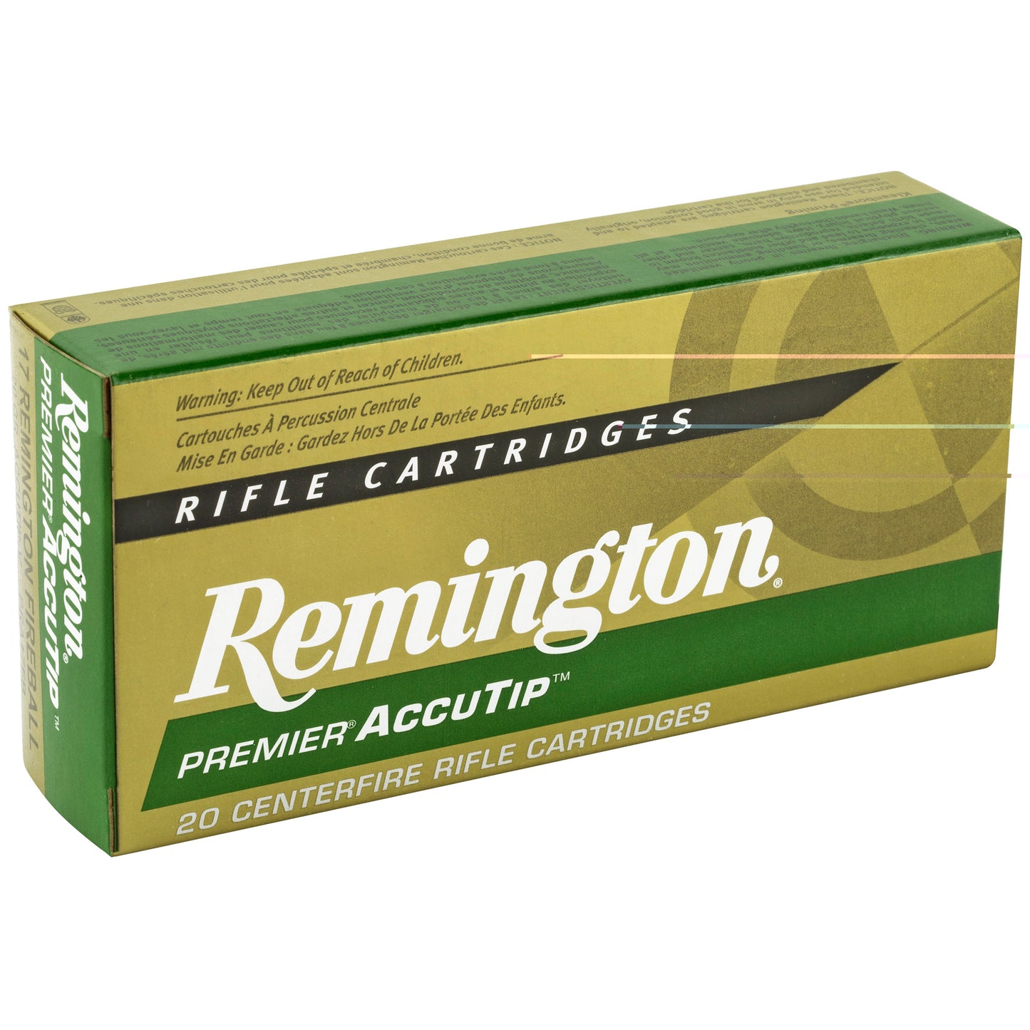 Remington, Premier Accutip, 17 Remington FireBall, 20 Grain, (20 Round Box)