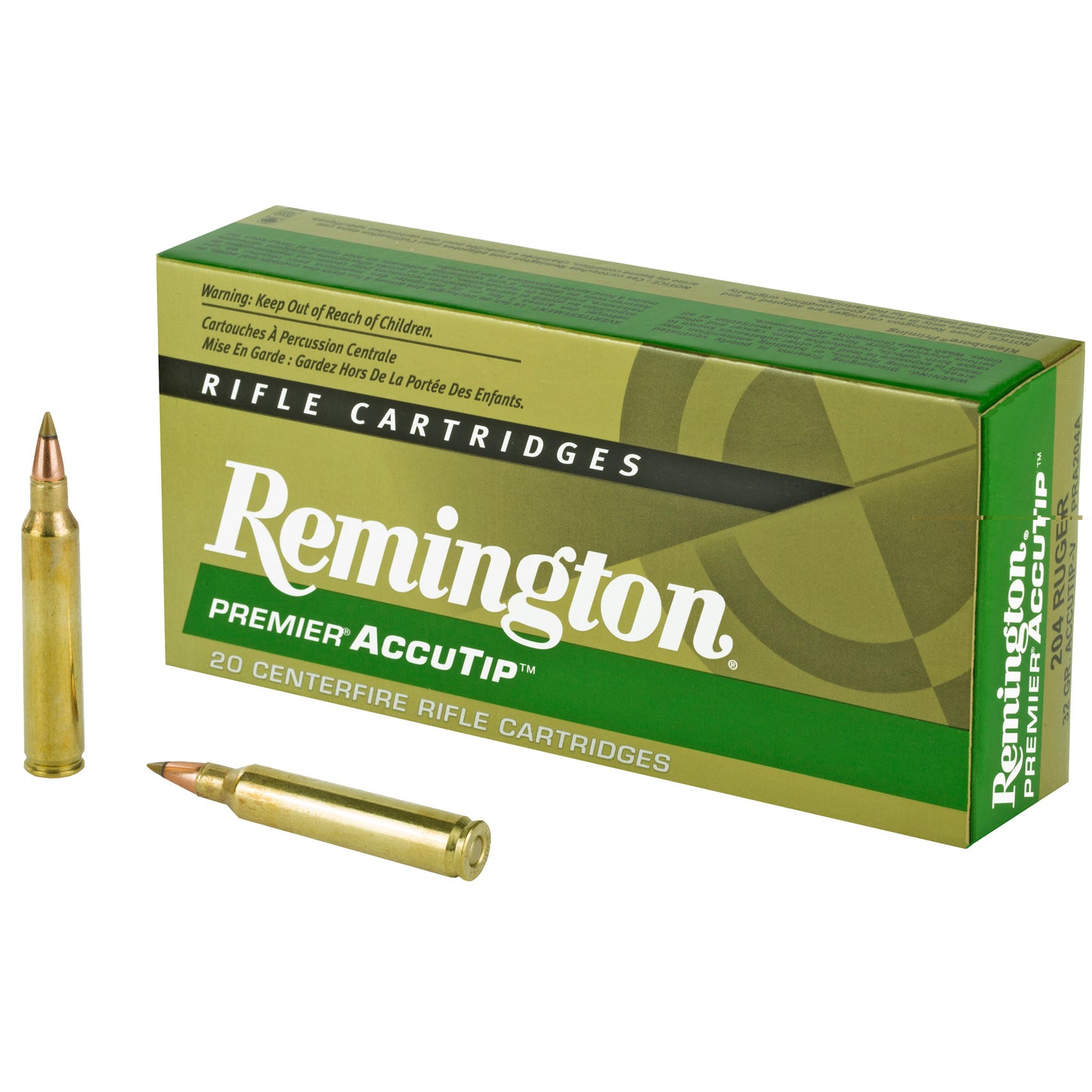 Remington  Premier AccuTip 204rug 32gr (20 Round Box)