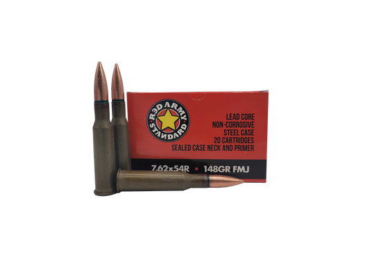 Red Army Standard - 7.62x54R - 148 Gr FMJ - Non Corrosive Steel Case