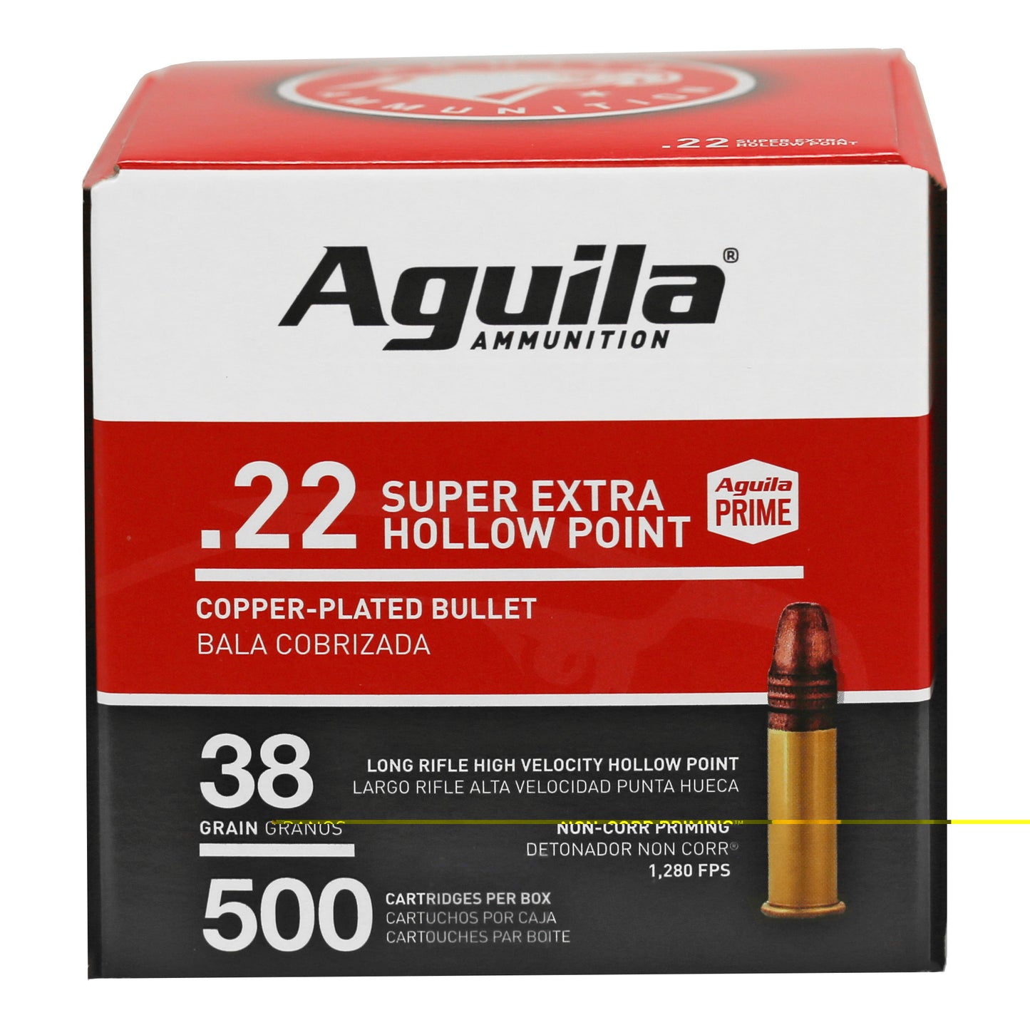 Aguila 22LR Hv HP 38Gr (500 Round Box)