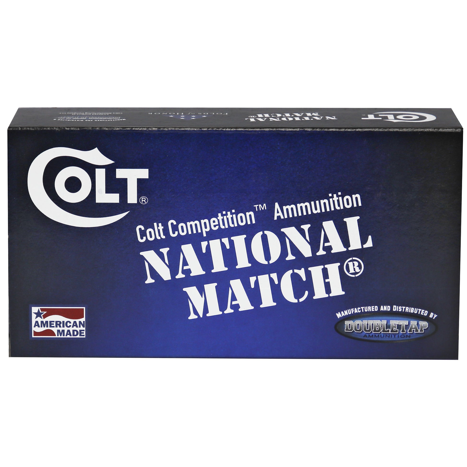 DoubleTap Ammunition Colt National Match, 9MM, 124Gr, Full Metal Jacket, 50 Round Box