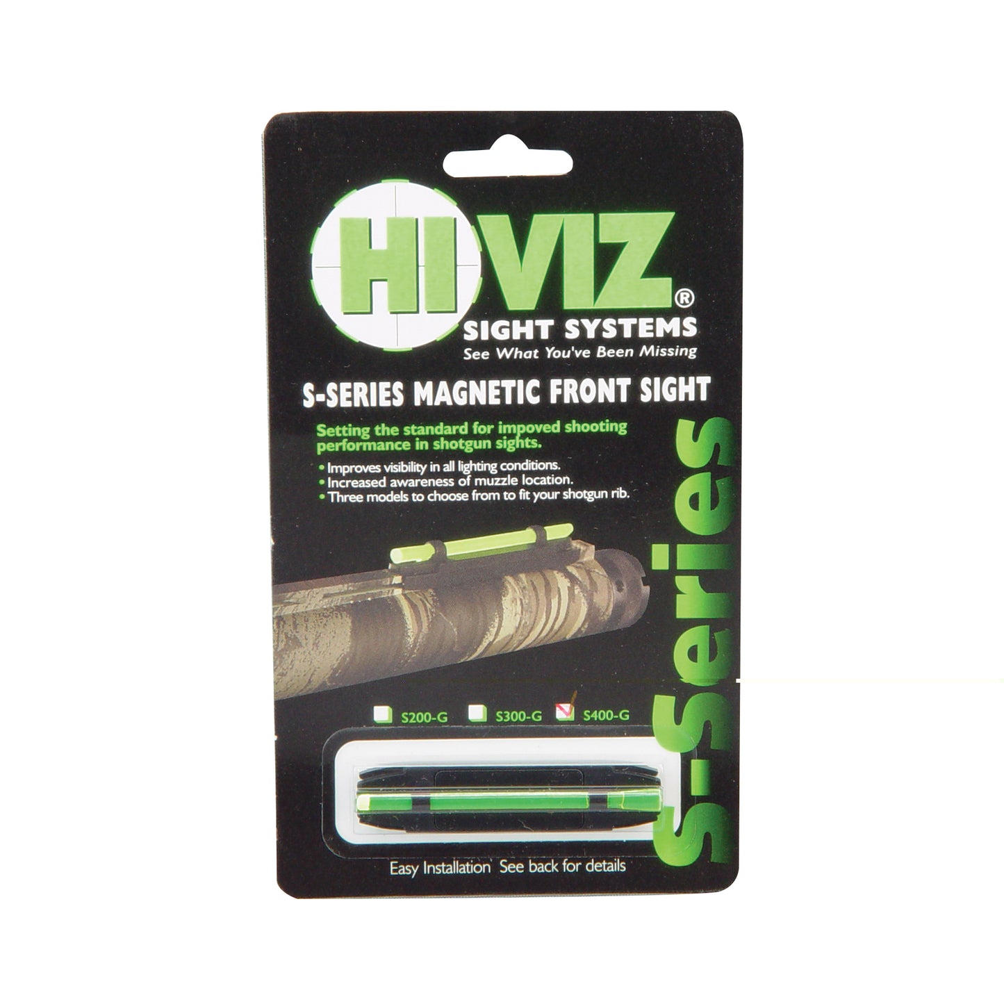 Hiviz Wide Magnetic Shtgn W/grn