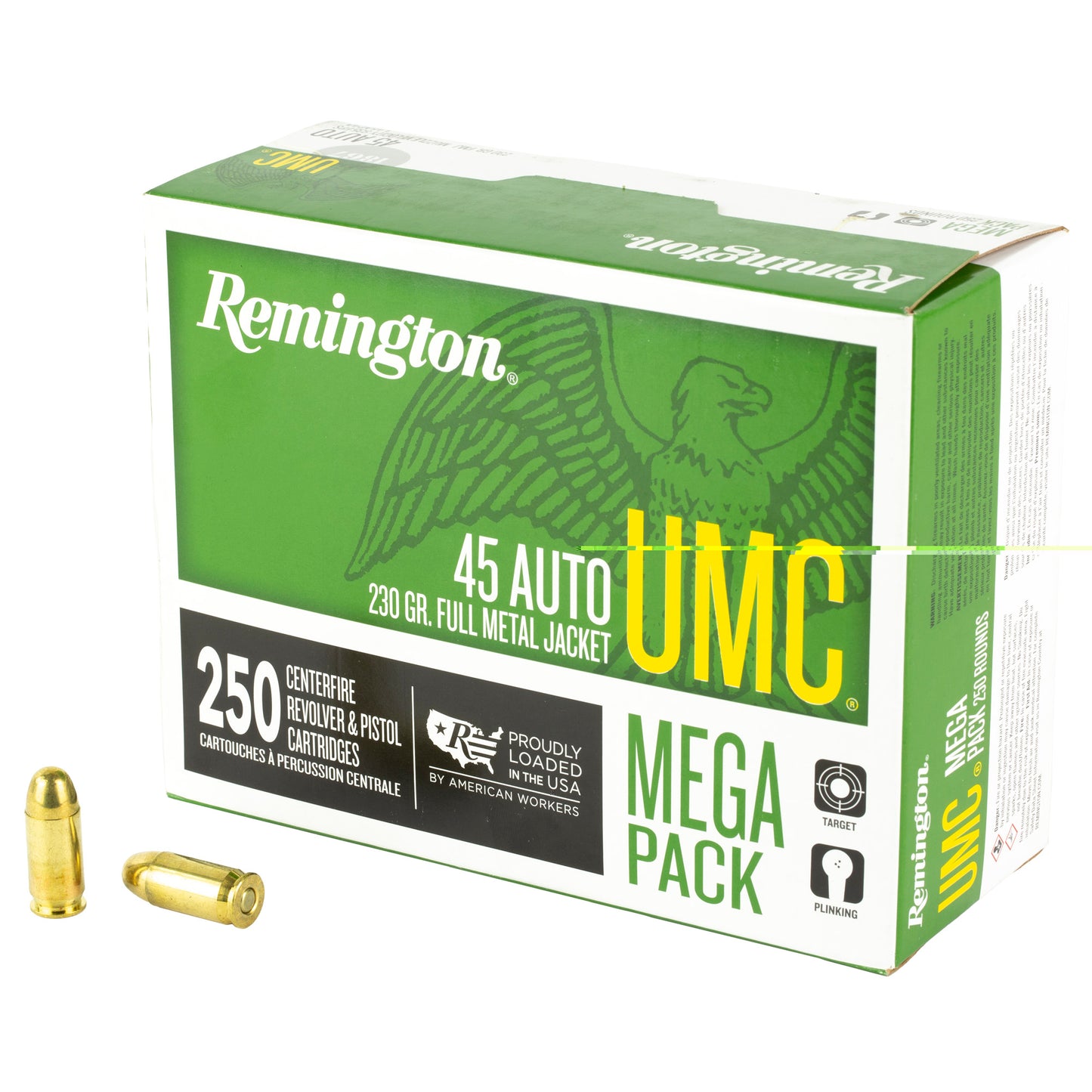 Remington, UMC, Mega Pack, 45 ACP, 230 Grain | FMJ |  (250 Round Box)