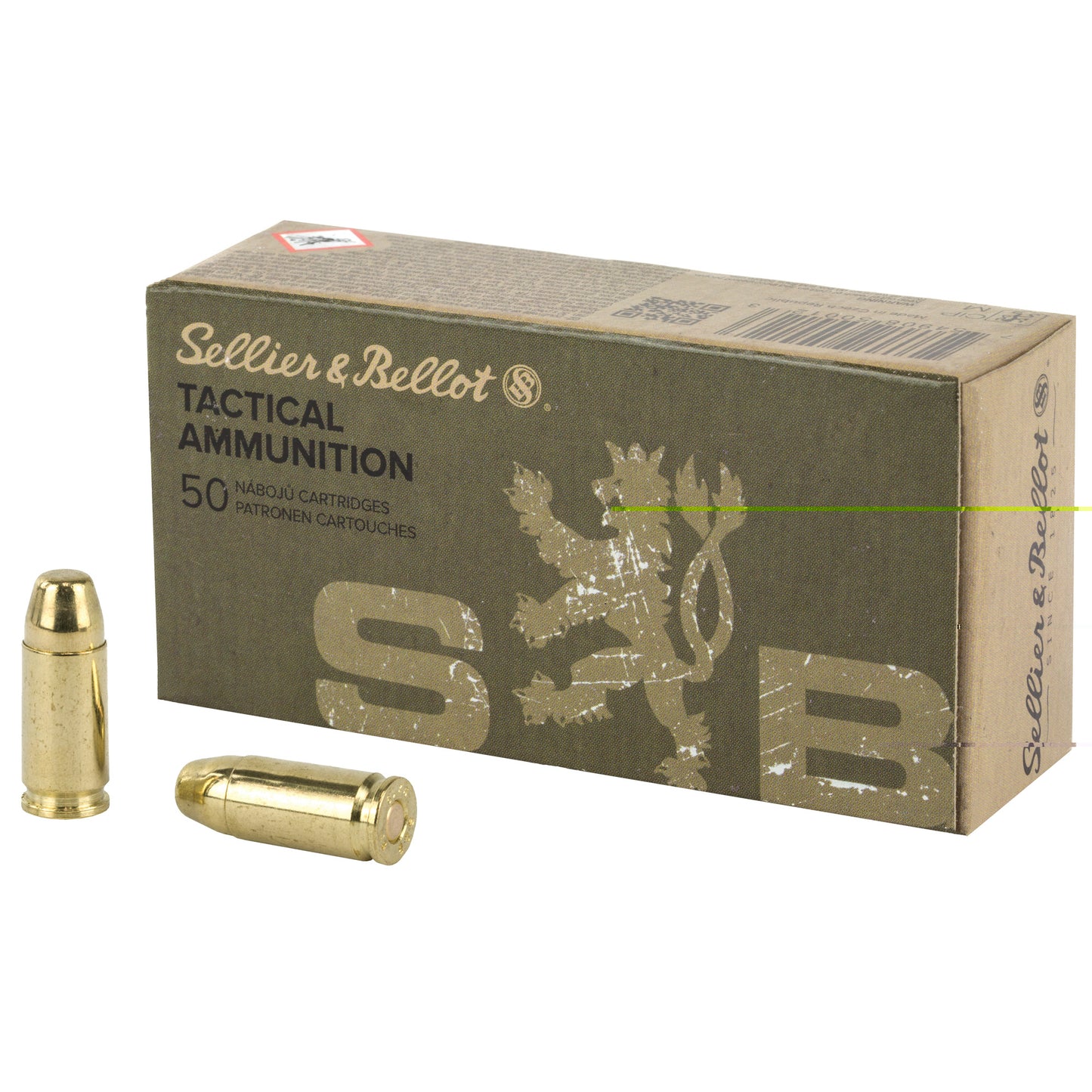 Sellier & Bellot, Pistol, 9MM, Subsonic, 140 Grain | FMJ |  (50 Round Box)